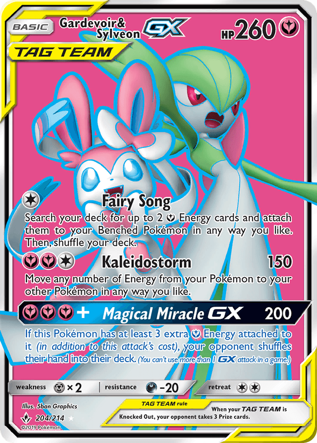 Gardevoir & Sylveon-GX — Unbroken Bonds #204