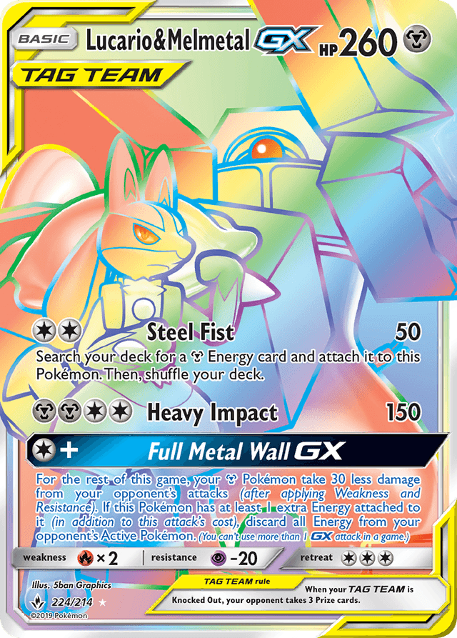 Lucario & Melmetal-GX — Unbroken Bonds #224
