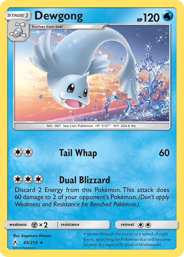 Dewgong — Unbroken Bonds #45