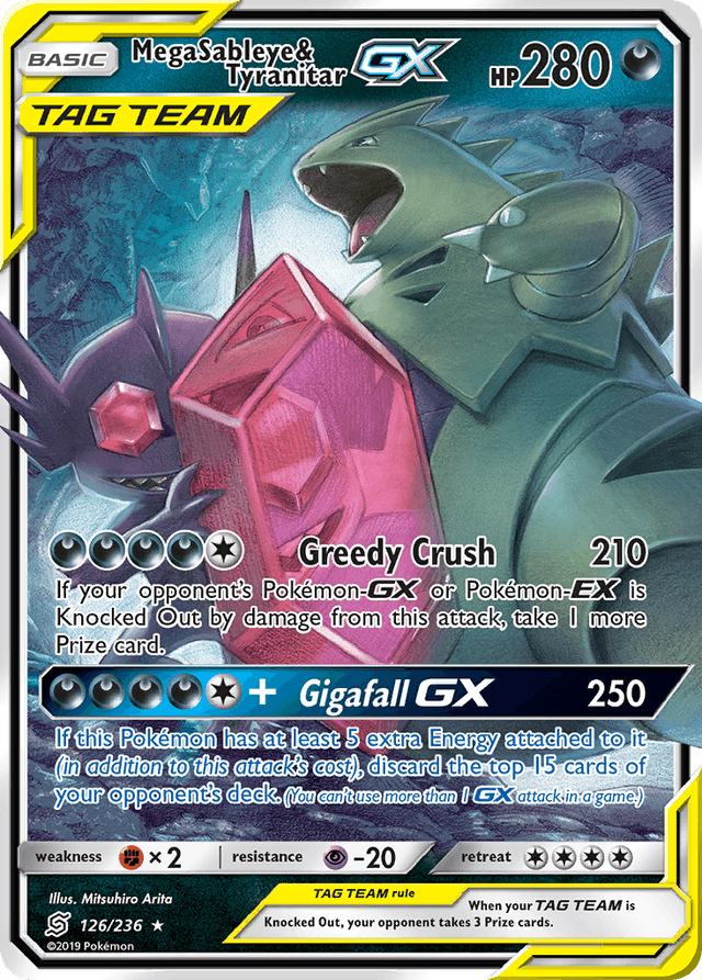 Mega Sableye & Tyranitar-GX — Unified Minds #126