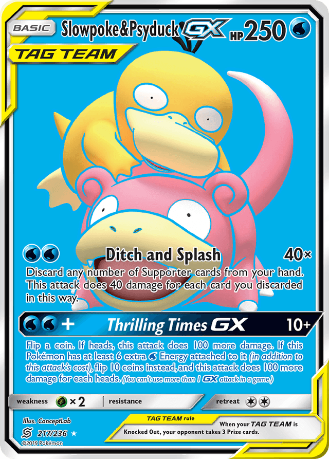 Slowpoke & Psyduck-GX — Unified Minds #217