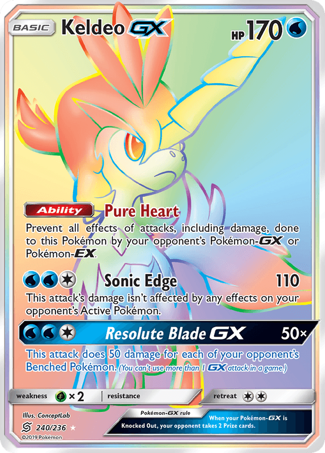 Keldeo-GX — Unified Minds #240