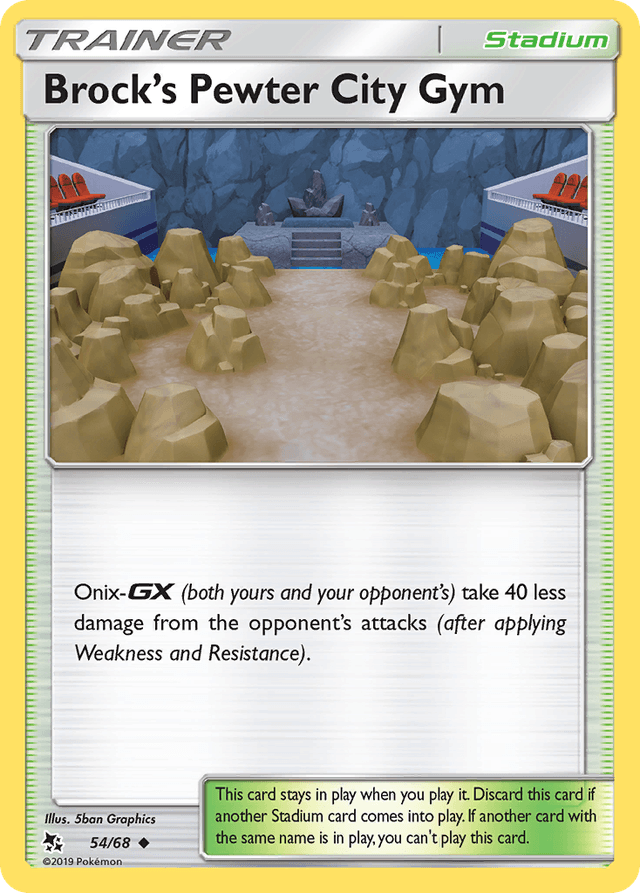 Brock's Pewter City Gym — Hidden Fates #54