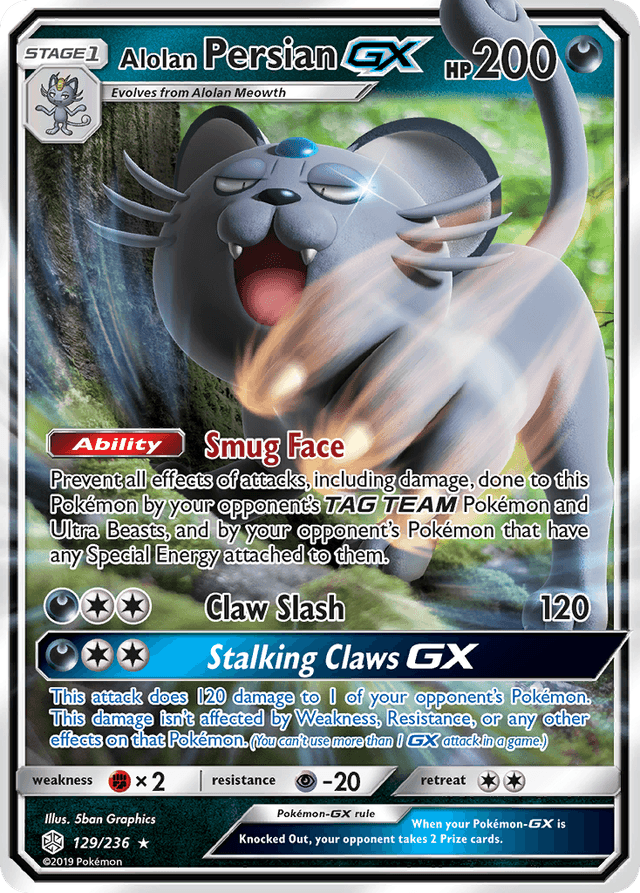 Alolan Persian-GX — Cosmic Eclipse #129