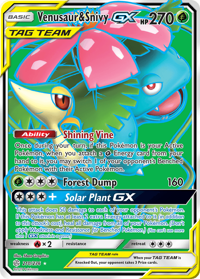 Venusaur & Snivy-GX — Cosmic Eclipse #210