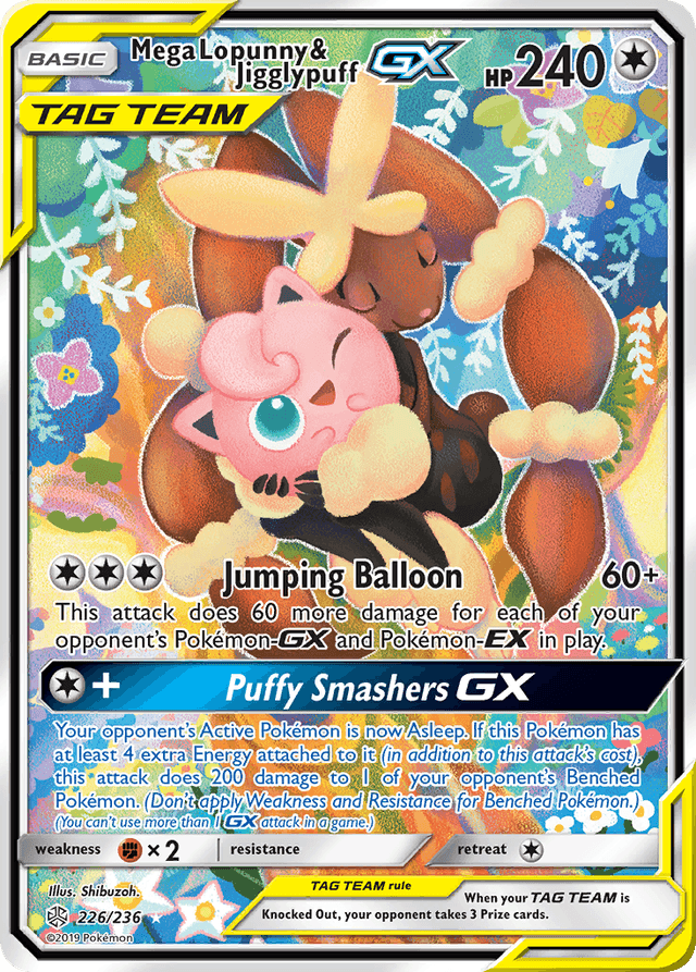 Mega Lopunny & Jigglypuff-GX — Cosmic Eclipse #226