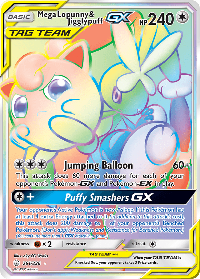 Mega Lopunny & Jigglypuff-GX — Cosmic Eclipse #261