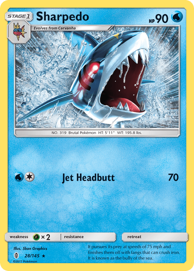 Sharpedo — Guardians Rising #28