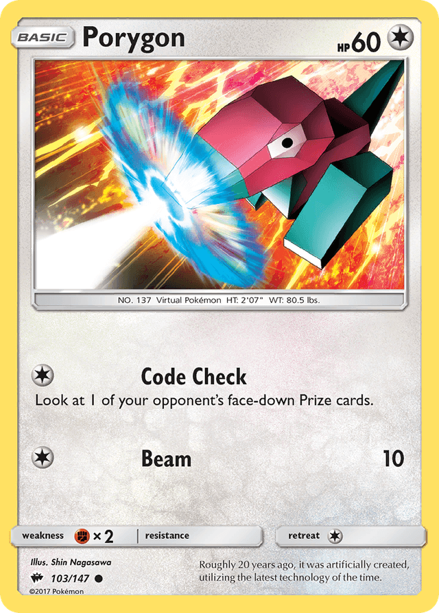 Porygon — Burning Shadows #103