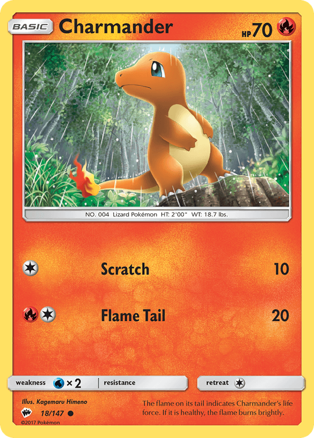 Charmander — Burning Shadows #18