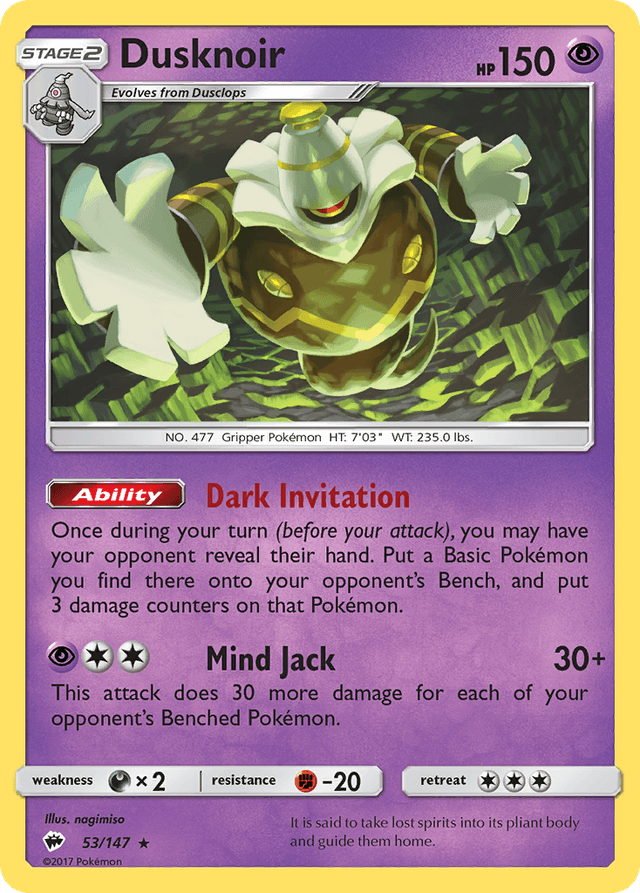 Dusknoir — Burning Shadows #53
