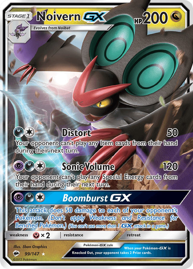 Noivern-GX — Burning Shadows #99