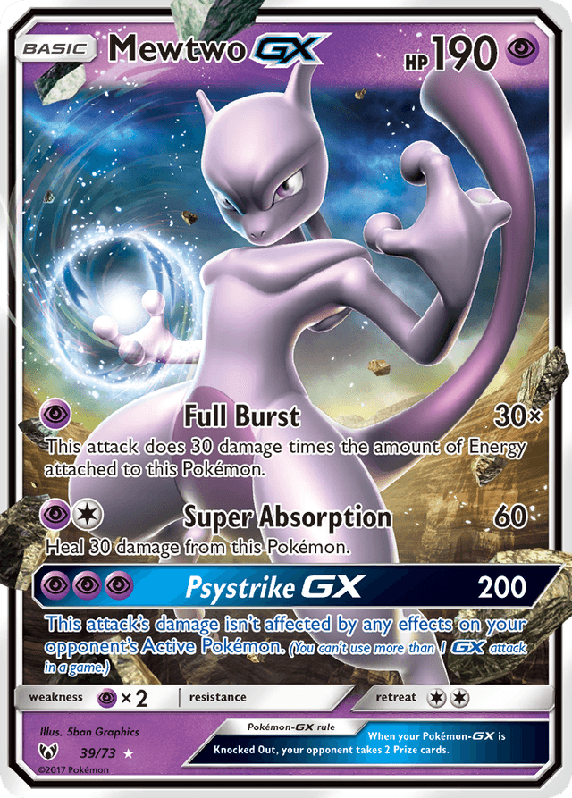Mewtwo-GX — Shining Legends #39