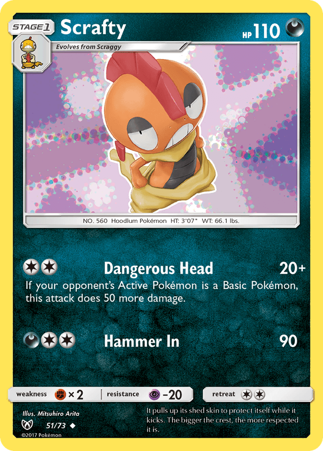 Scrafty — Shining Legends #51