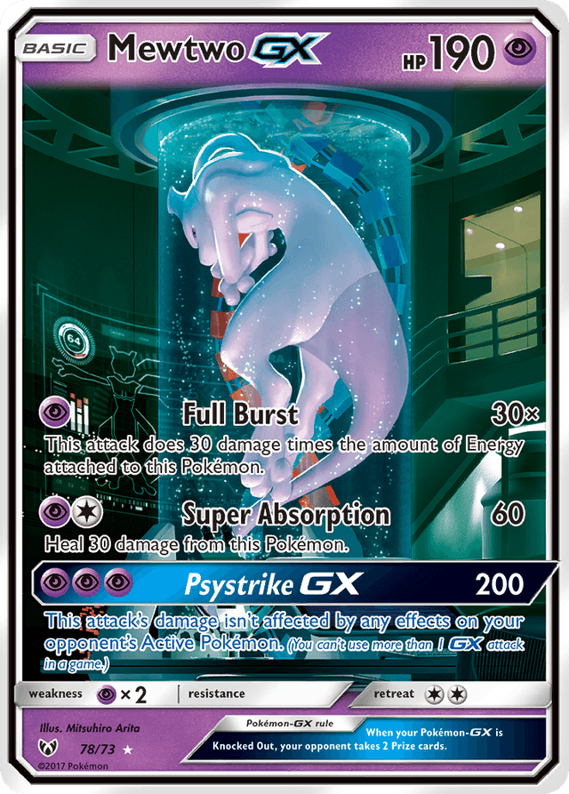 Mewtwo-GX — Shining Legends #78