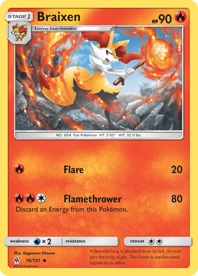 Braixen — Forbidden Light #16