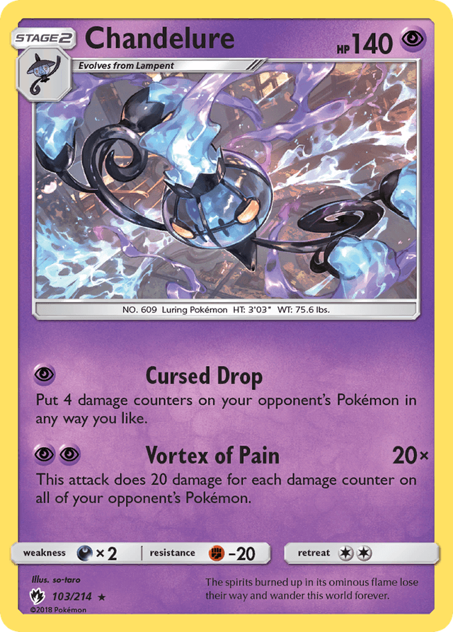 Chandelure — Lost Thunder #103