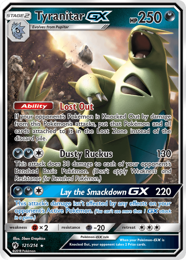 Tyranitar-GX — Lost Thunder #121