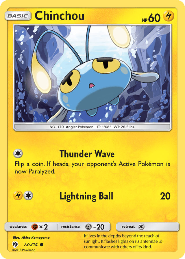 Chinchou — Lost Thunder #73