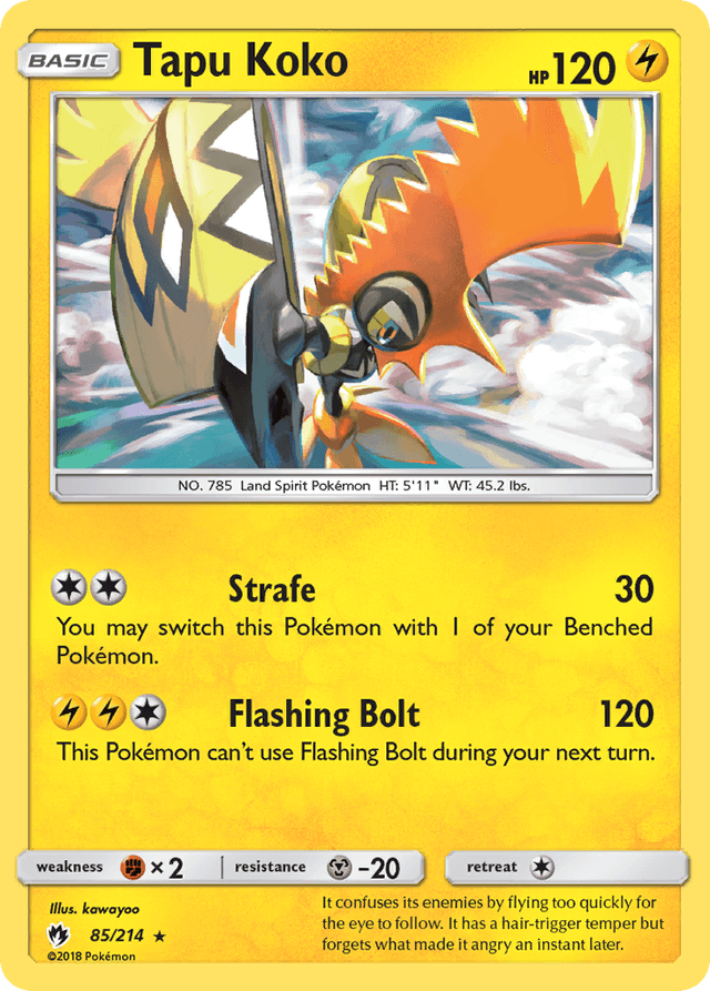 Tapu Koko — Lost Thunder #85