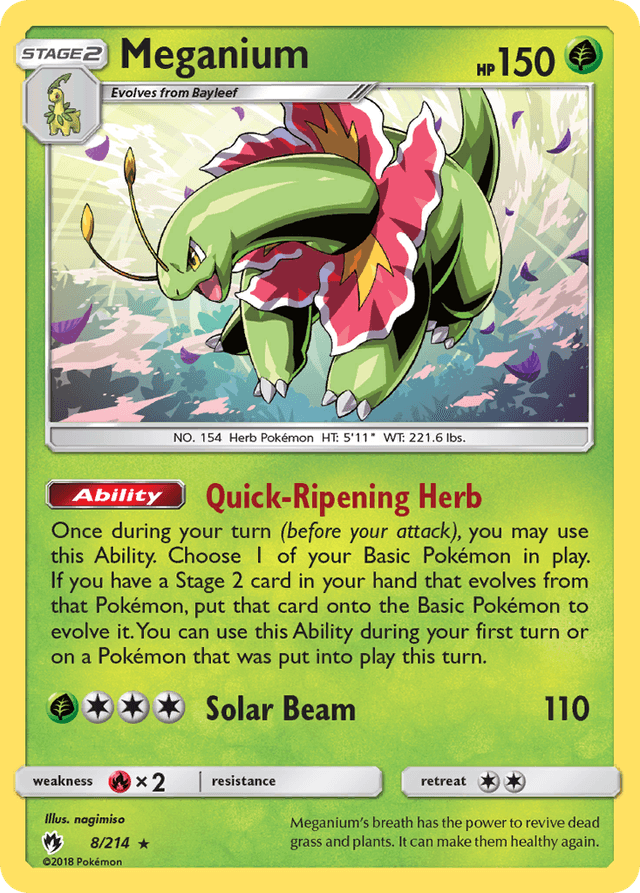 Meganium — Lost Thunder #8