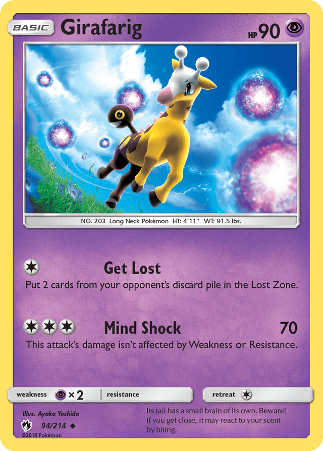 Girafarig — Lost Thunder #94