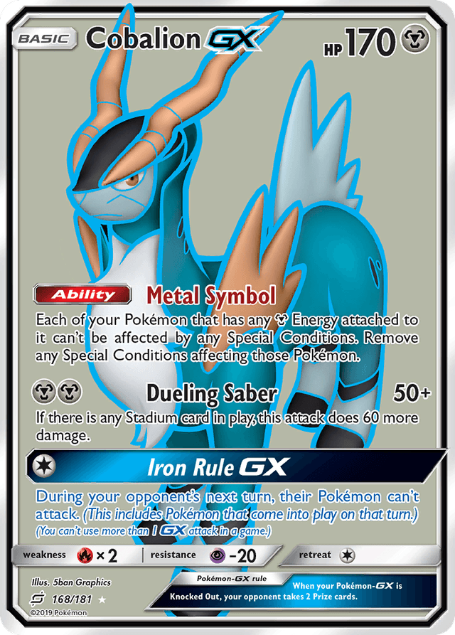 Cobalion-GX — Team Up #168