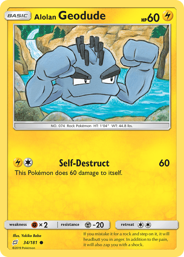 Alolan Geodude — Team Up #34