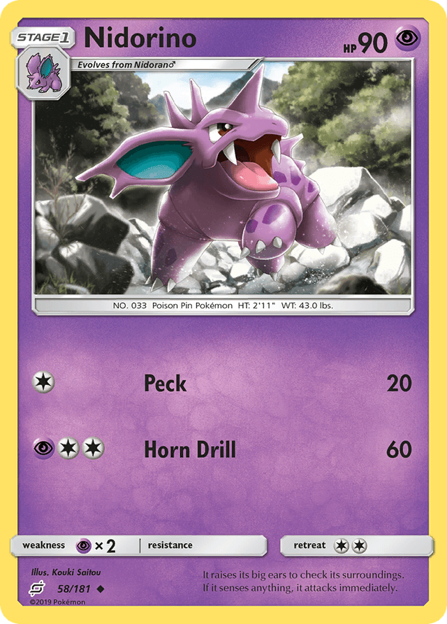 Nidorino — Team Up #58