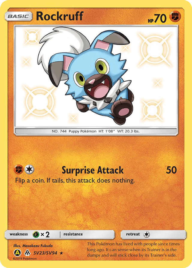 Rockruff — Hidden Fates Shiny Vault #SV23