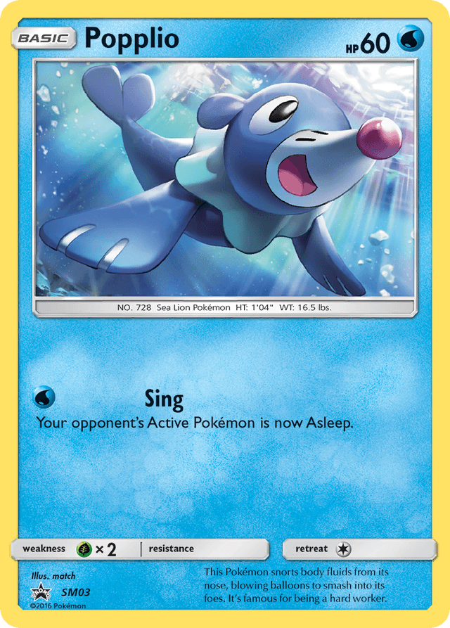 Popplio — SM Black Star Promos #SM03