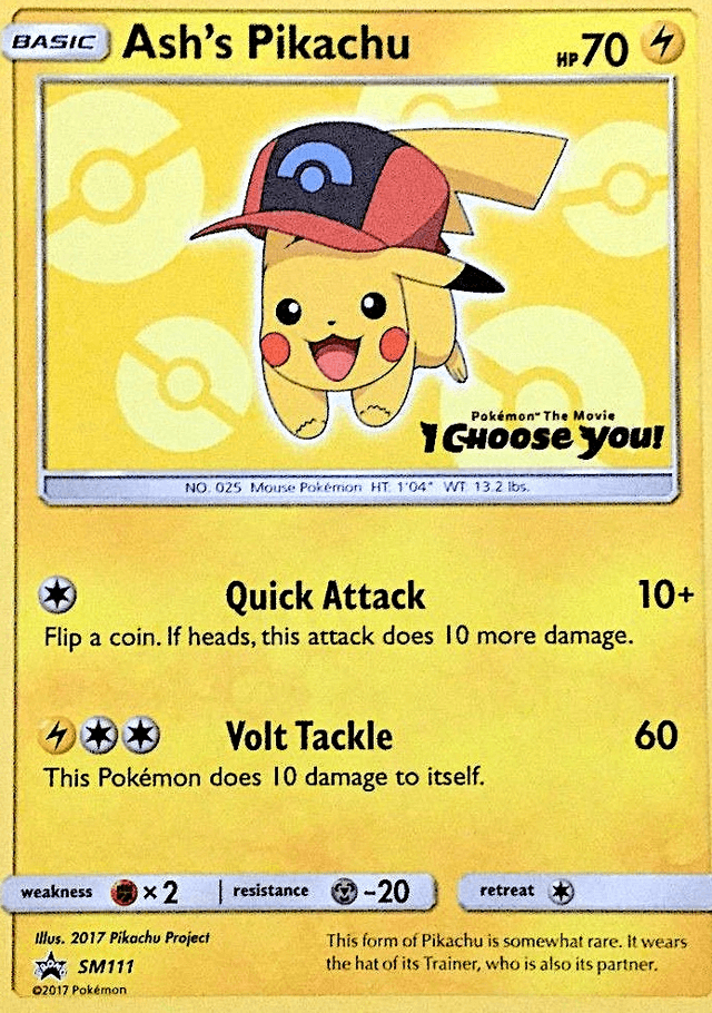 Ash's Pikachu — SM Black Star Promos #SM111