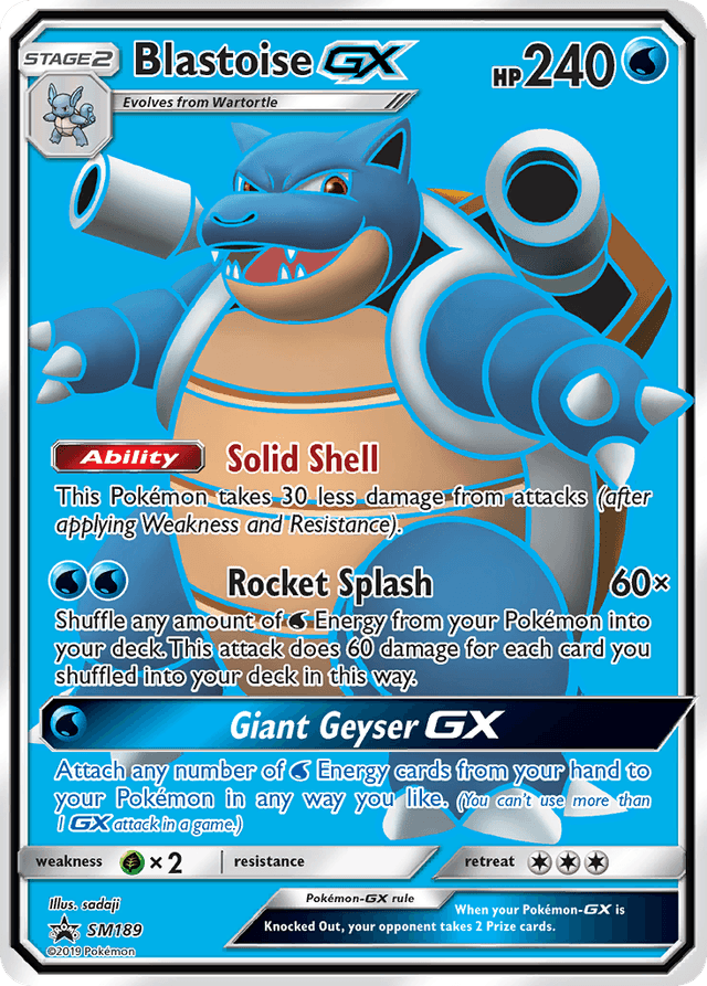 Blastoise-GX — SM Black Star Promos #SM189