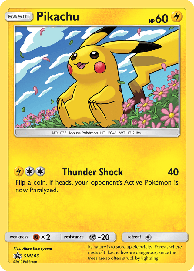 Pikachu — SM Black Star Promos #SM206