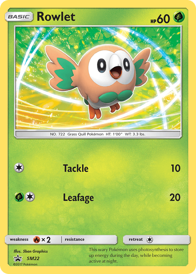 Rowlet — SM Black Star Promos #SM22