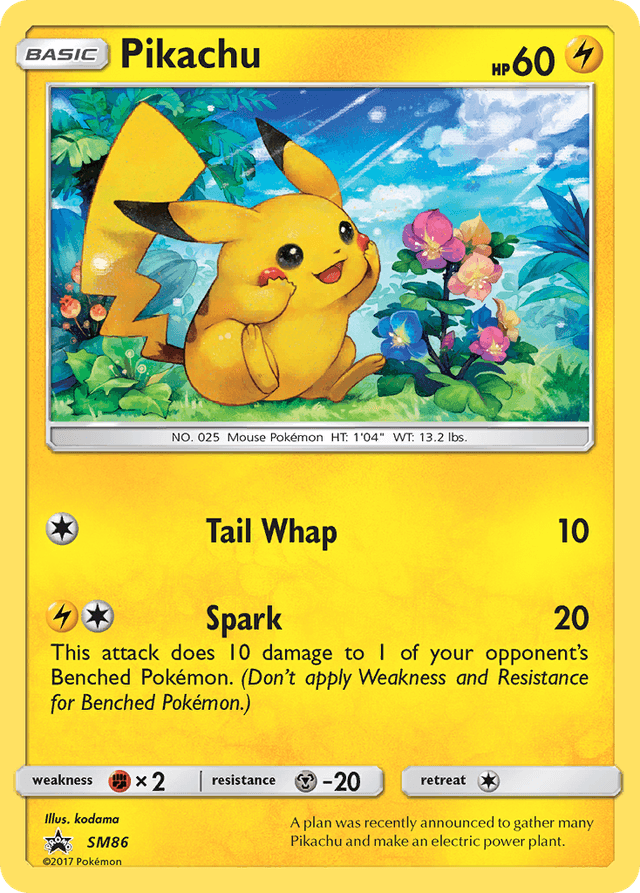 Pikachu — SM Black Star Promos #SM86
