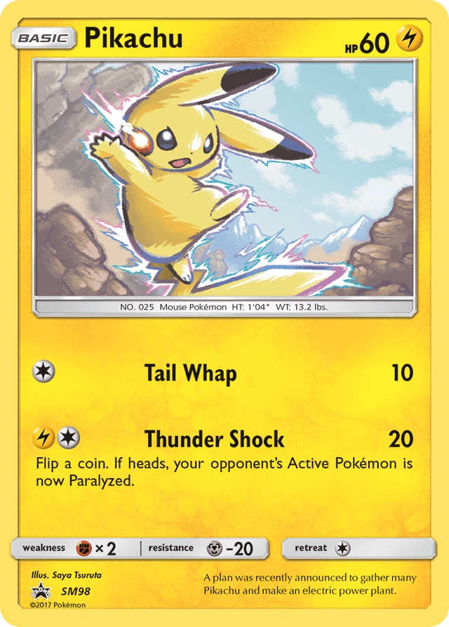 Pikachu — SM Black Star Promos #SM98