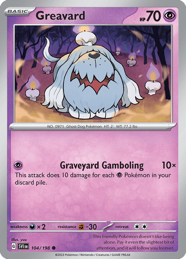 Greavard — Scarlet & Violet #104