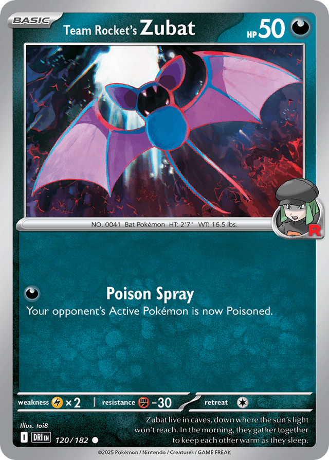 Team Rocket's Zubat — Destined Rivals #120