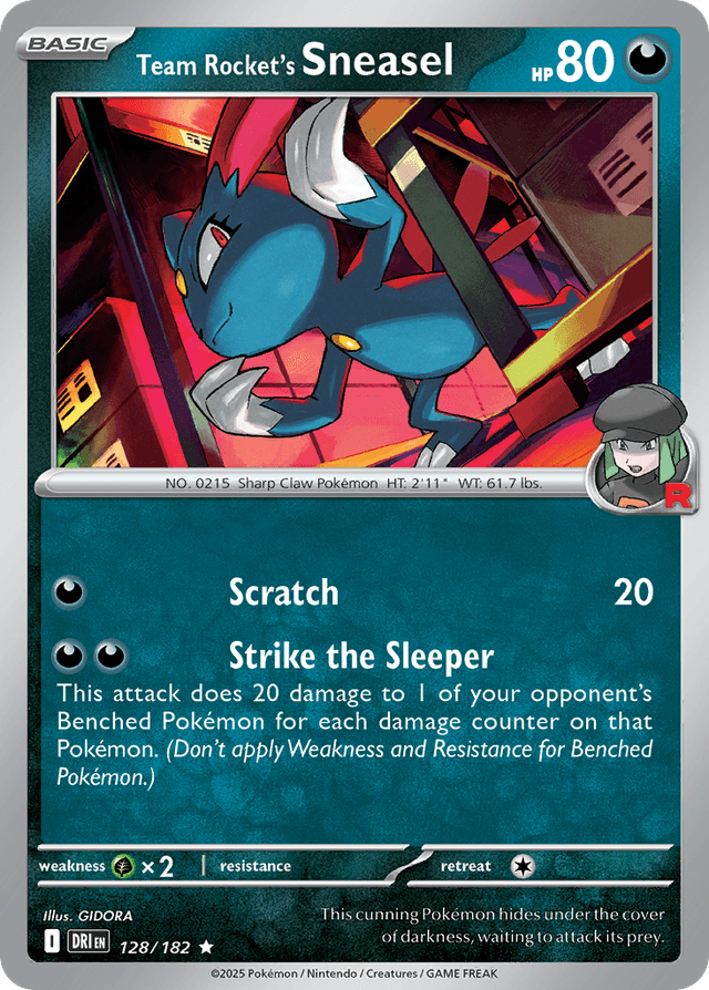 Team Rocket's Sneasel — Destined Rivals #128