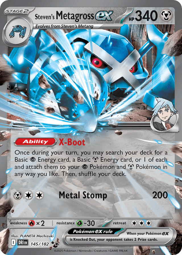 Steven's Metagross ex — Destined Rivals #145