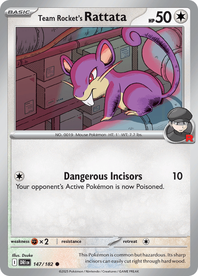 Team Rocket's Rattata — Destined Rivals #147