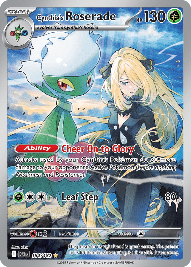 Cynthia's Roserade — Destined Rivals #184