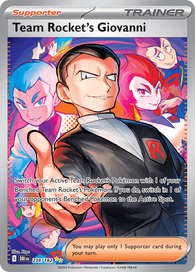 Team Rocket's Giovanni — Destined Rivals #238
