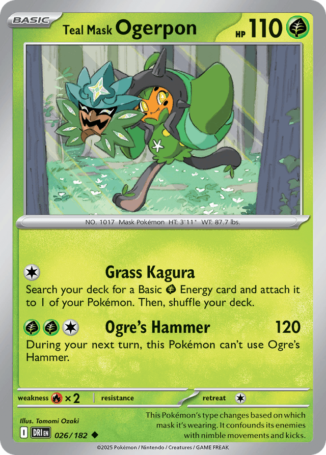 Teal Mask Ogerpon — Destined Rivals #26
