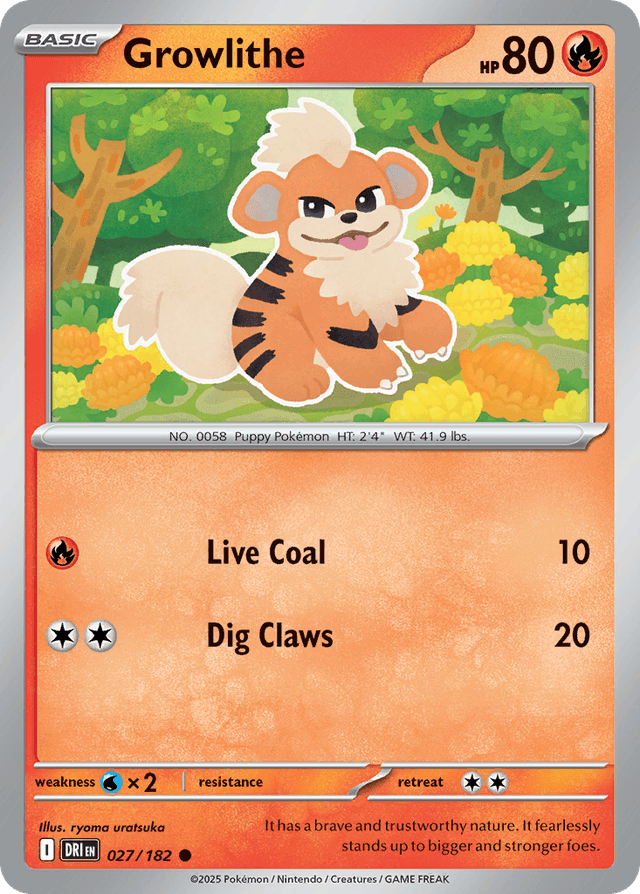 Growlithe — Destined Rivals #27