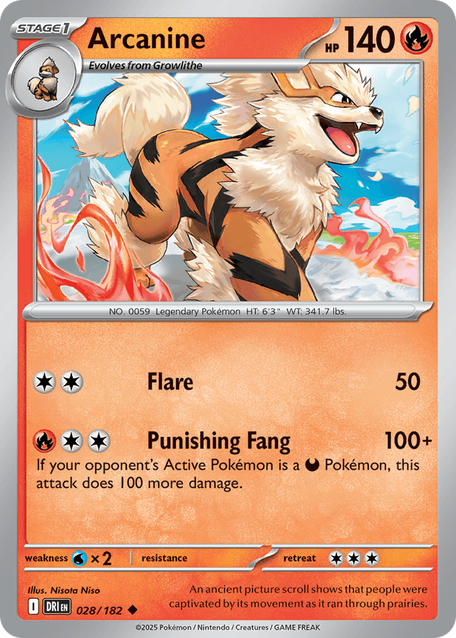 Arcanine — Destined Rivals #28