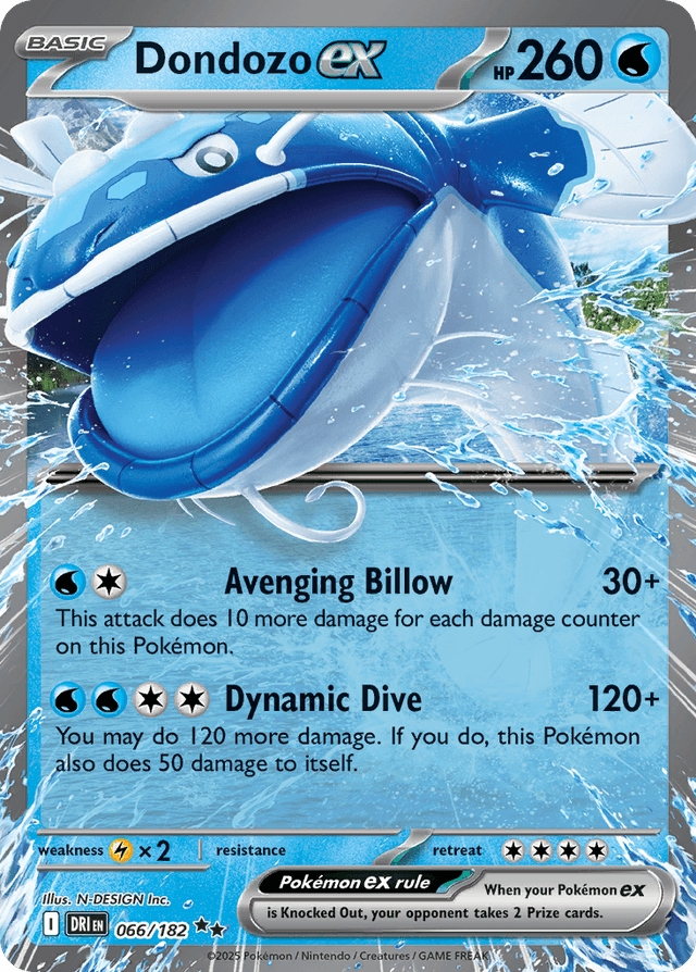 Dondozo ex — Destined Rivals #66