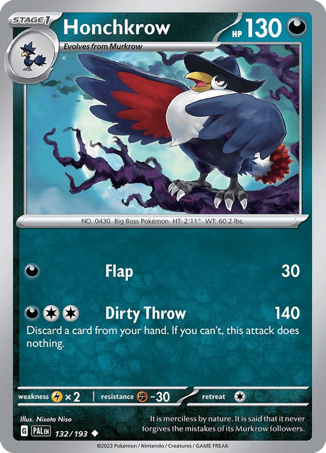 Honchkrow — Paldea Evolved #132