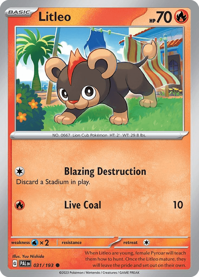 Litleo — Paldea Evolved #31